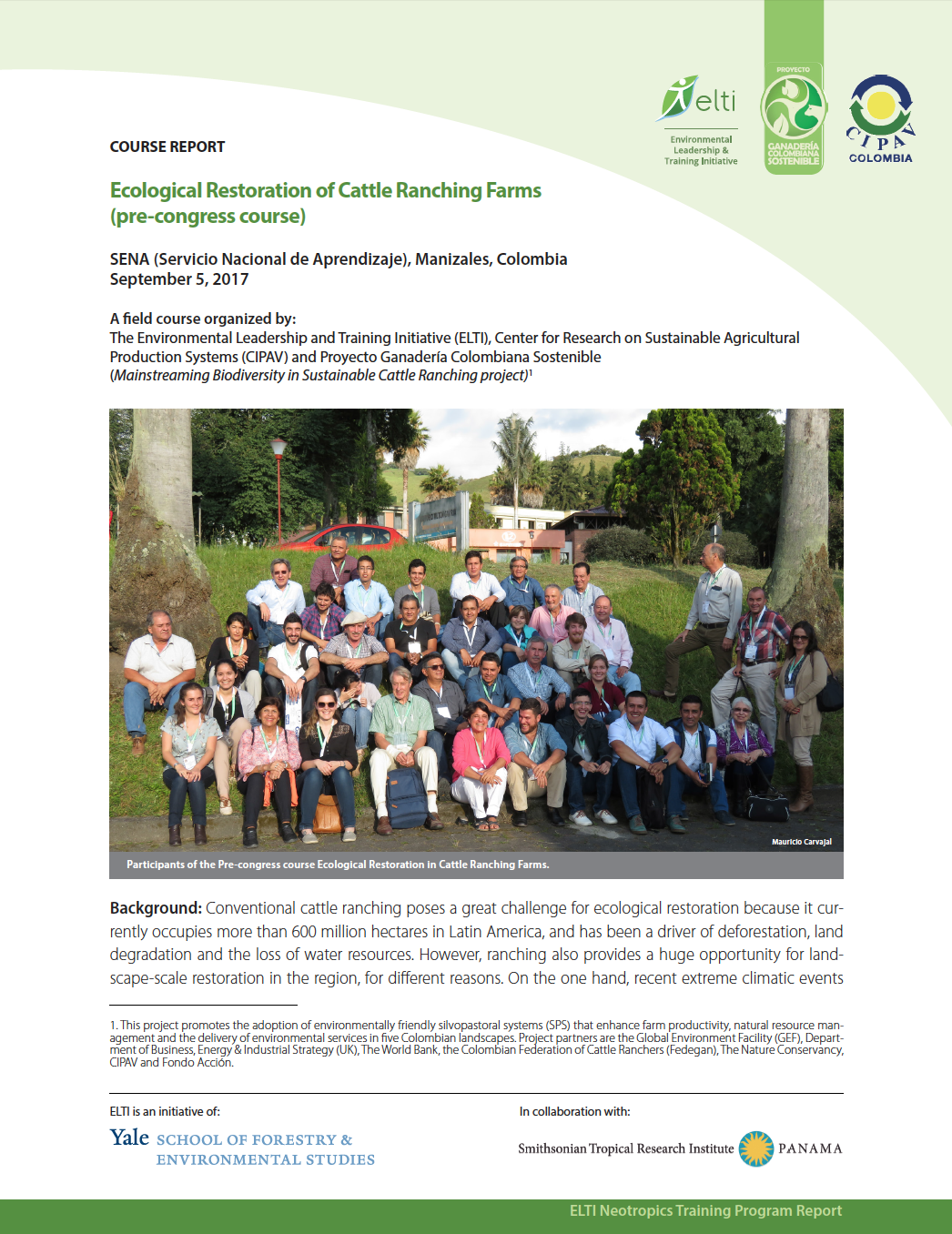 III International Course on Agroecology and Ecological Restoration: Resilience to Climate Change