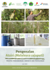 Book cover depicting people harvesting Melaleuca oil from trees
